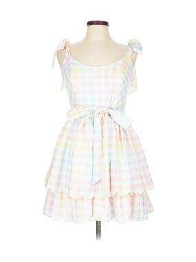 My Violet best day ever pastel rainbow mini dress size large